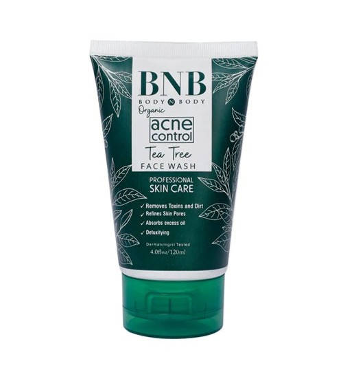 BNB Organic Acne Control Tea Tree Face Wash 120ml